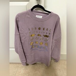 Spiritual Gangster Small Moon Magic Purple Sweatshirt. 💜⚡️